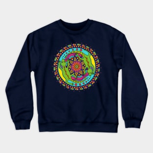 Lizard Mandala Crewneck Sweatshirt